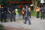 Vermutlich illegale Videoüberwachung bei der Räumung des Murcamps